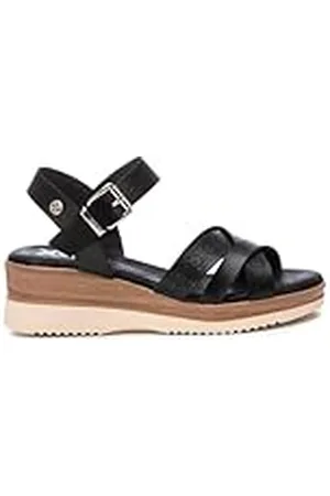 Xti Sandalia Mujer Negro - Calzado Cómodo y Versátil - Moda casual - Modelo 14385104 (Talla 36)