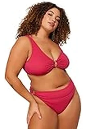 Trendyol Woman Waist Normal Trotter Plus Size Bikini Bottoms baño, , 42 para Mujer