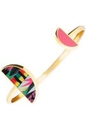 Christian Lacroix XF11007LRD-M - Pulsera de latón bañado en Oro y Brillante para Mujer, Talla Mediana