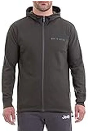 Jeep Invernale con Cappuccio E Zip con Slogan Petto E Logo Stampato Sul Fianco Destro per Camiseta, Hombre, , S
