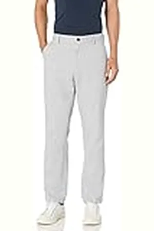 Amazon Pantalón Chino con Parte Delantera Plana Resistente a las Arrugas y de Corte Clásico (Disponible en Tallas Grandes y Largos Especiales) Hombre, , 35W / 34L