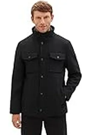 TOM TAILOR 1037345 Chaqueta, 29999-Black, M para Hombre