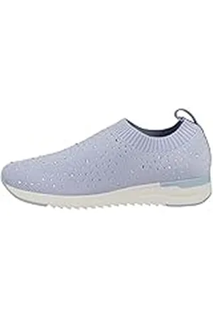 Caprice 9-9-24700-20, Zapatillas deportivas Mujer, Azul (Lt Blue Knit), 38 EU