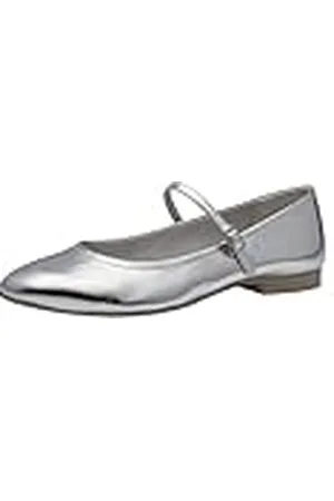 Tamaris Damen 1-22122-42, Ballerinas Mujer, Plata, 38 EU