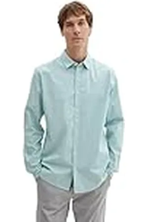 TOM TAILOR 1037435 Camisa, 30463-Dusty Mint Blue, XXXL Hombres