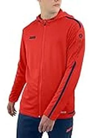 Jako Striker 2.0 - Chaqueta con capucha para hombre, color flame/azul marino, talla L