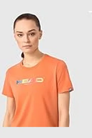 Head Rainbow Campfire - Camiseta para Mujer, Color Naranja