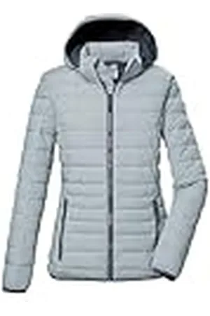 G.I.G.A. DX by killtec Mujer Chaqueta acolchada con capucha con cremallera GS 63 WMN QLTD JCKT_Uyaka, blaugrau, 38, 43053-000
