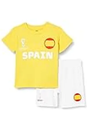 FIFA Unisex Kinder Official World Cup 2022 Tee & Short Set, Toddlers, Spain, Alternate Colours, Age 2, Yellow, Small