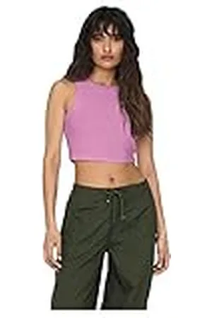 ONLY Onlvilma S/L Crop Tank Top Jrs Noos, , XL para Mujer