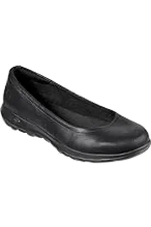 Skechers Performance Go Walk Lite-Gem, Bailarinas con Punta Cerrada Mujer, (BBK Black Textile/Trim), 39 EU
