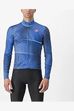 Castelli 4523513-447 RAFFICA LS Jersey Sweatshirt Hombre Mediterranean Blue Tamaño XL