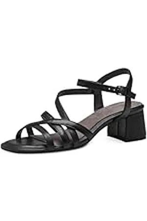 Tamaris Comfort 8-88314-42 001 Black Absatzsandale Komfortable Mehrweite Alltagsschuh Festlich Elegant, Sandalia con talón Mujer, , 37 EU Ancho