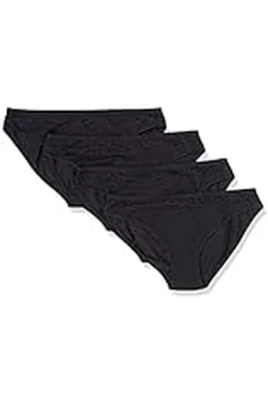 Amazon Braguita bikini de algodón y encaje Mujer, Pack de 4, , 38