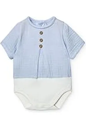 BABIDU Body Bebé Manga Corta Algodón 100%, Body Bebé Recien Nacido Tejido Bambula Suave Transpirable y Hipoalergénico Piel Sensible, Cierre con Botones, Ropa Bebé Niño y Niña Unisex, Básicos Verano
