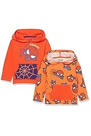 Amazon Disney | Marvel | Star Wars Camisetas de Manga Larga con Capucha Ligeras Niño, Pack de 2, , 4 años
