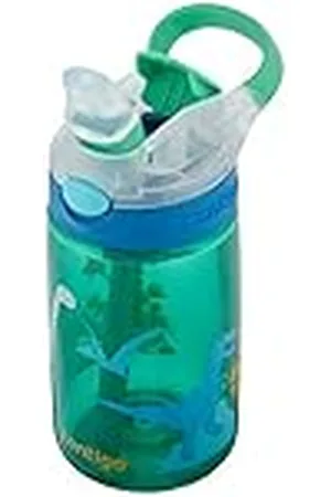 Contigo Gizmo Flip botella infantile, boquilla Autospout con pajita, botella libre de BPA, sistema antiderrame, ideal para guardería, escuela y deportes, 420 ml