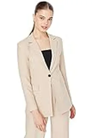 Trendyol Blazer Regular Liso con Cuello de Solapa Abrigo, , 66 para Mujer