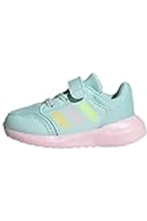 adidas TENSAUR Run 3.0 Shoes Infants, Zapatillas para Correr Unisex niños, Aqua/Orange Tint/Clear Pink, 19 EU
