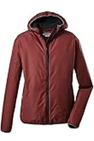 Killtec Trin Mn Jckt A - Chaqueta impermeable con capucha para hombre, Hombre, 36866-000, rojizo, small