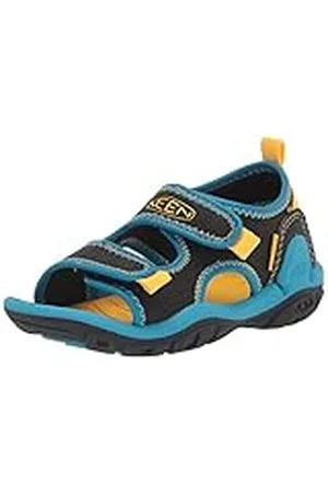 Keen Knotch Creek OT, Sandalias Unisex niños, Azul (Black/Vivid Blue), 32/33 EU