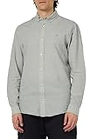 JACK & JONES Jprblusummer Shield Shirt L/S Camisa de Manga Larga, , M para Hombre