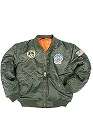 Mil-tec Chaqueta Kids Ma1® con Badges Va Chaqueta unisex