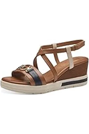 Tamaris Comfort 8-88307-42 442 Wedge Plateau Sandale Komfortable Mehrweite Alltagsschuh Festlich Elegant, Sandalias con cuña Mujer, 39 EU Ancho
