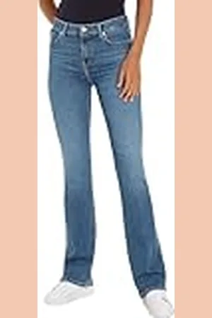 Tommy Hilfiger Bootcut RW WW0WW40619 Pantalones de Mezclilla, , 34W / 32L para Mujer