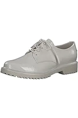 Marco Tozzi 2-2-23712-20, Oxford para Mujer, Beige (Cream Patent), 39 EU