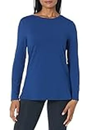 Amazon Camiseta Deportiva, Ligera y Elástica de Secado Rápido y Manga Larga (Disponible en Talla Extragrande) Mujer, , S