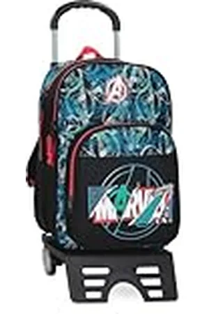 Marvel Joumma Shield Mochila Escolar con Carro 30x40x13 cms Poliéster 15,6L