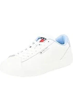 Tommy Hilfiger TJW Cupsole Sneaker ESS EN0EN02508, Zapatilla con Suela Mujer, Azul (Moderate Blue), 40 EU