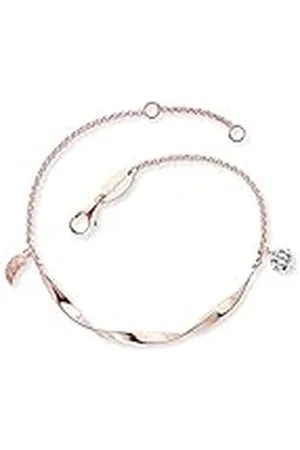 Engelsrufer Pulsera de mujer de plata 925 con circonitas 32015514, 16.5+3cm, Plata de ley Plata de ley Oro, Cubic Zirconia