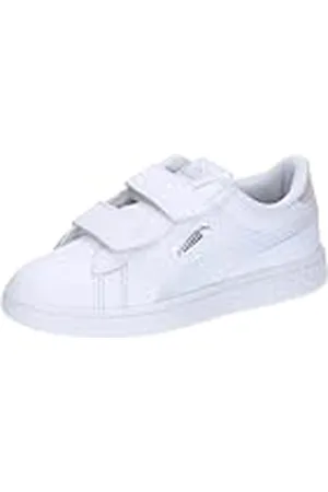 PUMA Smash 3.0 Holo 2.0 V PS, Sneaker, White-Mauve Mist Silver, 29 EU