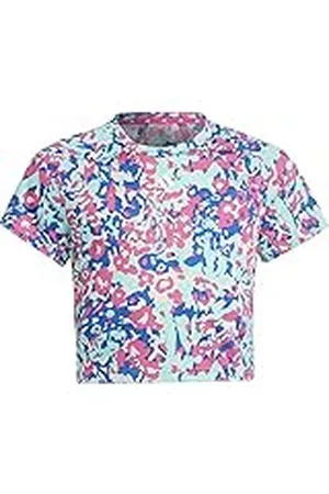 adidas Niñas Train Essentials Seasonal AEROREADY Printed Crop Training tee, , 5-6 Years