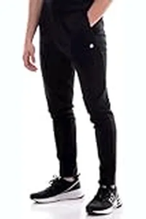 Champion Legacy Authentic Pants Pro Jersey C-Logo Rib Cuff Pantalones Deportivos, Negro, S para Hombre