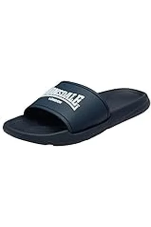 Lonsdale London Naples, Sandalias deslizantes Hombre, Azul Marino/Blanco (Navy White), 43 EU