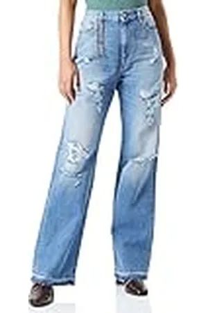 Replay Laelj Jeans, 009 Azul Medio, 30W x 32L para Mujer