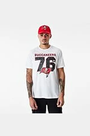 New Era NFL WORDMRK tee TAMBUC WHIBLK Tampa Bay Buccaneers, Camiseta Masculino
