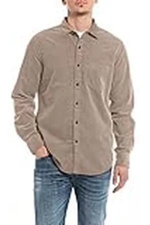 Replay M4106 .000.84764GP, Camisa Hombre, Beige , 3XL