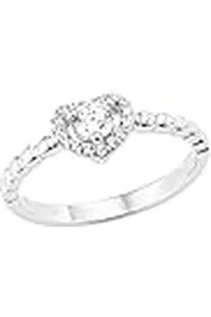 Amor Anillo Anillos de de ley 925 para señoras, con sintetizador de circonitas, , corazón, viene en caja de regalo de joyería