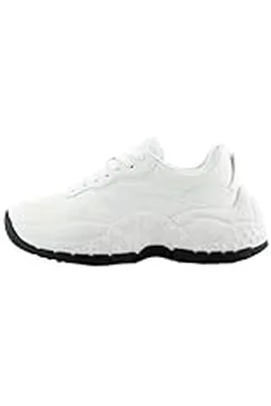 Armani Exchange Logotipo de Vedder, Subtle, Zapatillas Mujer, Blanco óptico, 36 EU
