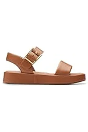 Clarks Alda Strap, Sandalia Mujer, marrón (Tan Leather), 41.5 EU