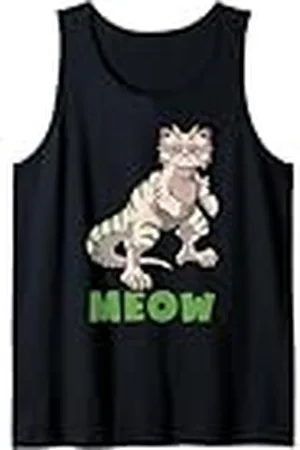 Grumpy Cat Gato gruñón dinosaurio - MEOW Camiseta sin Mangas