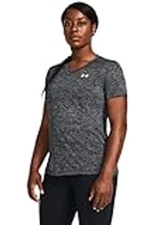 Under Armour UA Tech SSV Twist Camiseta de manga corta para mujer, camiseta de deporte cómoda, color /blanco