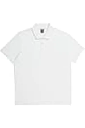 Champion Legacy Icons Tonal Polo Gallery-C-Logo S/S Crewneck Camisa, Color Blanco, M Hombres