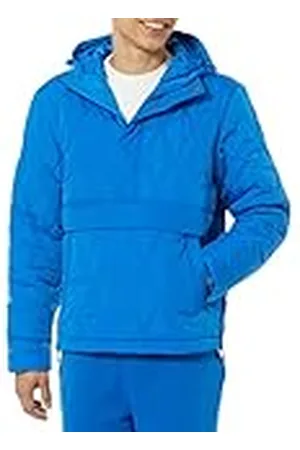 Amazon Chaqueta Acolchada Estilo Anorak con Capucha y Cremallera De Un Cuarto Hombre, , XS