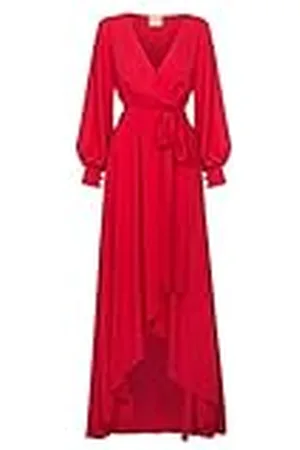 Swing Irmina | | XS Mujer Elegante Festivo Noche Novia Fiesta | Vestido Manga Larga | Rojo | 34