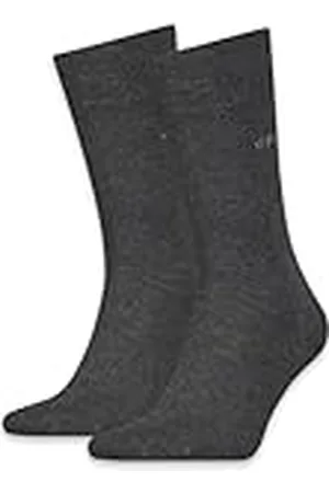 Calvin Klein Sock 2 Pack, (Dark Grey Melange), 39 (Pack de 2) para Hombre